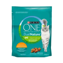 Сухий корм Purina One Adult Dual Nature Spirulina для дорослих котів, з куркою, 750 г