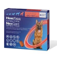 Таблетки Boehringer Ingelheim NexGard Spectra против блок,клещей и глистов для собак XL, 30-60 кг, цена за 1 таблетку