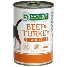 Консерва Natures Protection Adult Beef&Turkey для взрослых собак, 400 г