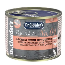 Влажный корм Dr.Clauder's Best Selection №4 для взрослых кошек, с курицей, лососем и киноа, 200 г