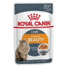 Влажный корм Royal Canin Intense Beauty для кошек с проблемной шерстью, кусочки в желе, 85 г