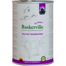 Влажный корм Baskerville Super Premium Kalb Mit Brombeeren для собак, телятина и ежевика, 800 г