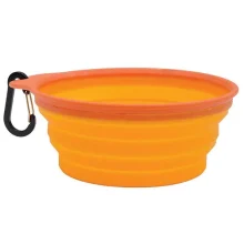 Складная миска Remington Collapsible Travel Bowl для собак и кошек, с карабином, силикон, 600 мл