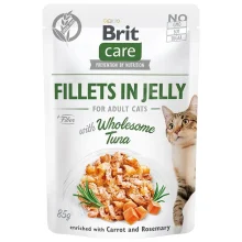 Влажный корм Brit Care Cat pouch, для кошек, филе тунца в желе, 85 г