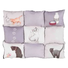 Матрас Trixie Patchwork Cat для кошек, серо-белый, 55×45 см