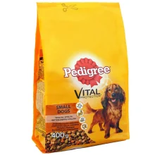 Сухой корм Pedigree для собак малых пород, с курицей и овощами, 400 г