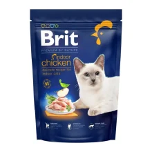 Сухой корм Brit Premium By Nature Cat Indoor для кошек, живущих в помещении, с курицей, 800 г