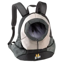 Рюкзак-переноска Ferplast Kangoo Large Grey Backpack для мелких собак, серая, 41.5×20×43 см