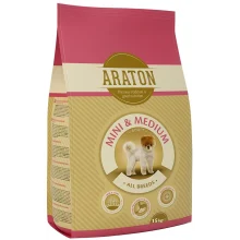 Сухой корм Araton Adult Mini & Medium для собак весом от 2 до 26 кг, 15 кг