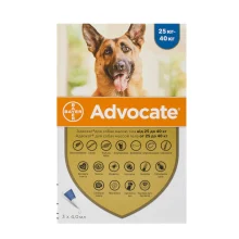 Капли от блох, отодектоза, саркоптоза Bayer Advocate для собак свыше 25 кг, цена за 1 пипетку