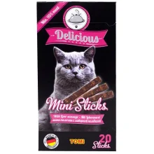 Лакомство Tomi Delicious Mini Sticks Liver Sausage с ливерной колбасой, для котов, 40 г