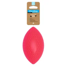 Игровой мяч для апортировки PitchDog для собак, 15×9 см, розовый