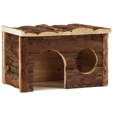 Домик форест Pet Products для грызунов, дерево, 28×18×16 см
