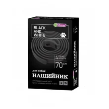 Ошейник Vitomax Black&White противопаразитарный, для собак, черный, 70 см