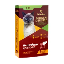 Ошейник Golden Defence от блох и клещей, для кошек, 35 см