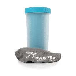 Лапомойка Dexas MudBuster большая, голубая, высота 22 см, диаметр 12 см