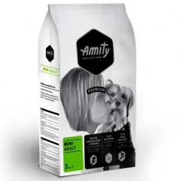 Сухой корм Amity Premium Mini Adult для взрослых собак мелких пород, с курицей и ягнёнком, 3 кг