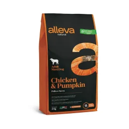 Сухой корм Alleva Natural Adult Chicken&Pumpkin Maxi для крупных пород собак, курица и тыква, 2 кг