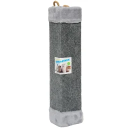 Когтеточка угловая Пушистики для кошек, серый, 50×10×10 см