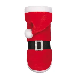 Попона Pet Fashion Santa для собак, плюш, размер M, красный
