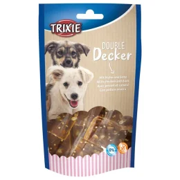 Лакомство Trixie Double Decker для собак, с курицей и уткой, 100 г