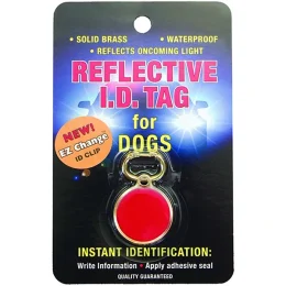 Брелок с адресником Coastal ID Tag, для собак, красный