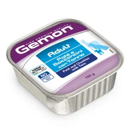 Консервы Gemon Dog Wet Adult для взрослых собак, кусочки в паштете, с тунцом, 150 г