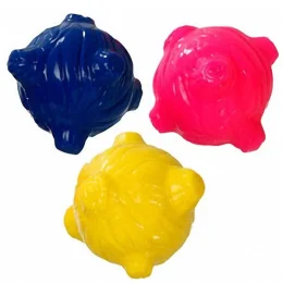 Игрушка Flamingo Good4Fun Squeeky Bear для собак, мяч с пищалкой, резина, 7 см