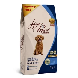 Сухий корм How Meow Dog Adult Mini для дорослих собак, з ягням та рисом, повнораціонний, 7+1 кг