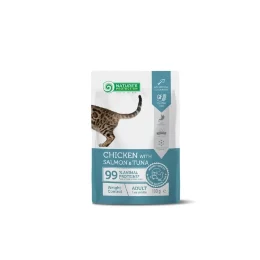 Влажный корм Nature`s Protection Weight Control, для взрослых кошек, контроль веса, курица, тунец и лосось, 100 г