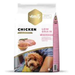 Сухой корм Amity Super Premium Adult Chicken для взрослых собак всех пород, низкозерновой, с курицей, 4 кг