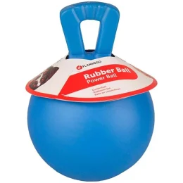 Игрушка Flamingo Power Ball для крупных собак, мяч плавающий с ручкой, резина, 16 см