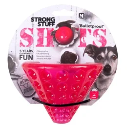 Игрушка Flamingo Shots Cone суперпрочная, для собак, резина, плавающая, 14х11 см