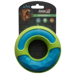Игрушка AnimAll GrizZzly двойное кольцо, голубовато-зеленая