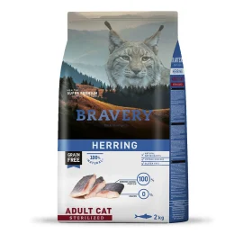 Сухой корм Bravery Herring Adult Cat Sterilized, для кошек, с сельдью, 2 кг