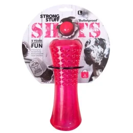 Игрушка Flamingo Shots Stick суперпрочная, для собак, резина, плавающая, 8х8х20 см