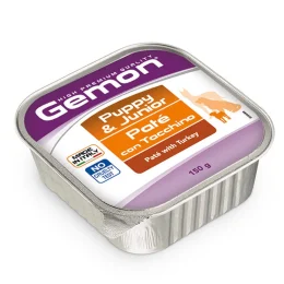 Консервы Gemon Dog Wet Puppy & Junior для щенков, паштет, с индейкой, 150 г