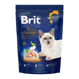 Сухой корм Brit Premium By Nature Cat Indoor для кошек, живущих в помещении, с курицей, 800 г