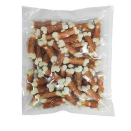 Лакомство Кронтес Косточка кальциевая с курицей, для собак, 500 г