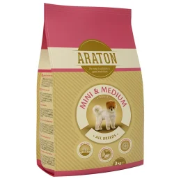 Сухой корм Araton Adult Mini & Medium для собак весом от 2 до 26 кг, 3 кг