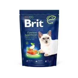 Сухой корм Brit Premium by Nature Cat Sterilized для стерилизованных кошек, с лососем, 1.5 кг