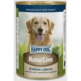 Консерва Happy Dog NaturLine Dose 100% Lamm для собак, с ягненком и рисом, 400 г