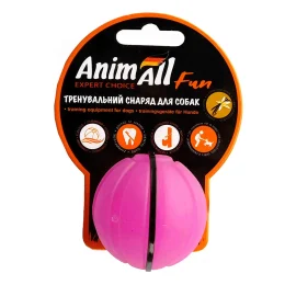Игрушка AnimAll Fun тренировочный мяч для собак, 5 см, фиолетовая