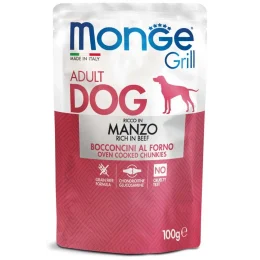 Влажный корм MONGE DOG GRILL с говядиной, 100 г
