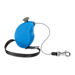 Рулетка-поводок Ferplast Flippy One Cord Mini для собак, со шнуром, голубой, 9.2×2.7×6 см