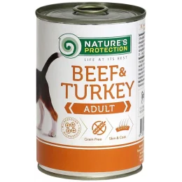 Консерва Natures Protection Adult Beef&Turkey для взрослых собак, 400 г