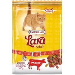 Сухой корм Lara Adult Beef flavour для кошек, с говядиной, 350 г