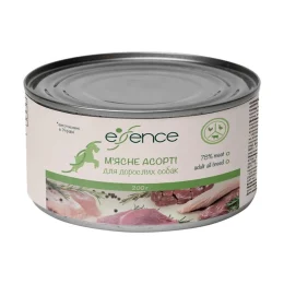 Влажный корм Essence для взрослых собак, мясное ассорти, 200 г