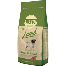 Сухой корм Araton Lamb Junior All Breeds для щенков, с ягненком, птицей и рисом, 3 кг
