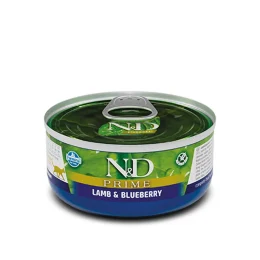 Влажный корм Farmina N&D Grain Free Prime Lamb Adult для кошек, беззерновой, с ягненком и черникой 70 г